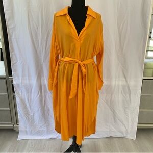 Jacqie the Label Belted Shirt Dress – Size L - Item 0172